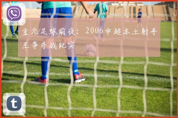 金元足球前夜：2006中超本土射手王争夺战纪实